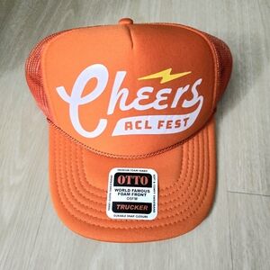 OTTO Bright Orange Cheers Trucker Hat